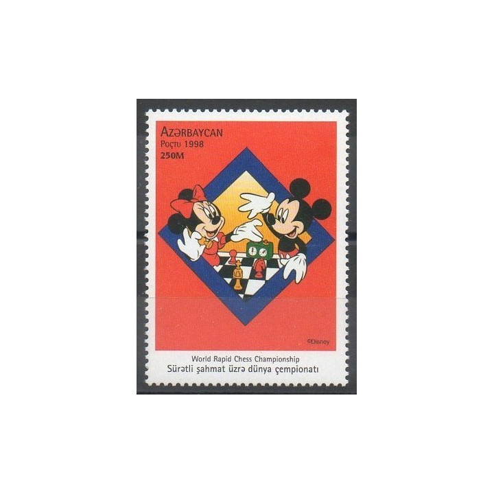 Timbres - Thème échecs - Azerbaïdjan - 1998- No 374