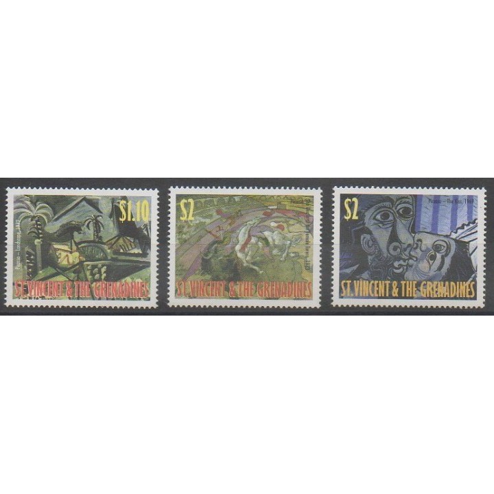 Buy this set of stamps of Saint Vincent of the year 1998 (Nb 3555/3557).