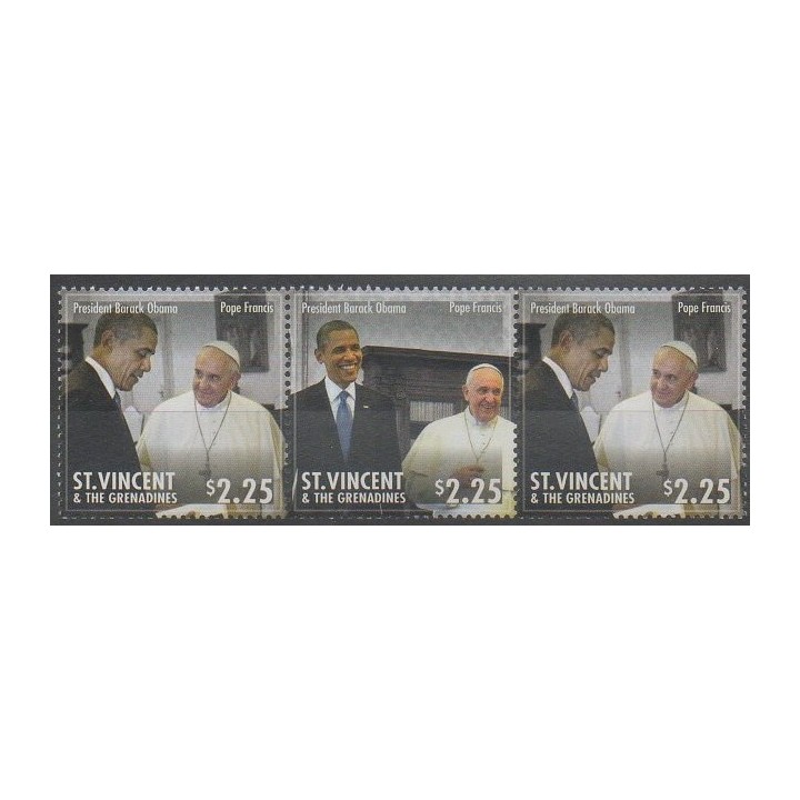 Acheter cette série de timbres de Saint-Vincent de l'année 2014 (No 5870/5872).