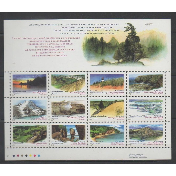 Buy these stamps of Canada of the year 1993 (Nb 1316/1327).