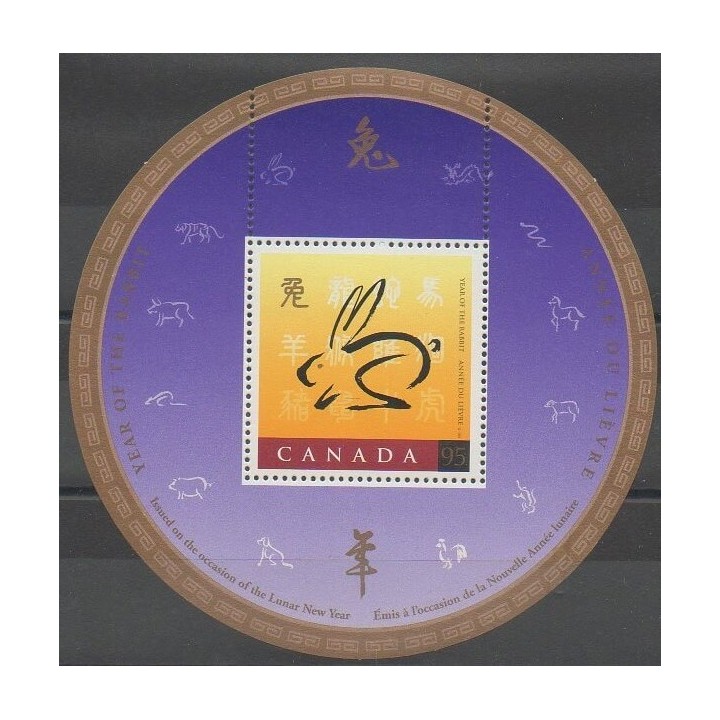 Buy this souvenir sheet  of Canada of the year 1999 (Nb BF31).