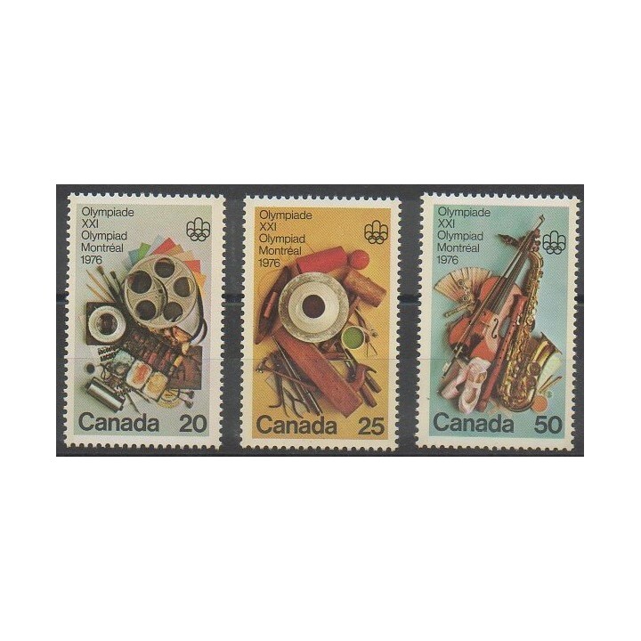 Buy this set of stamps of Canada of the year 1976 (Nb 594/596).
