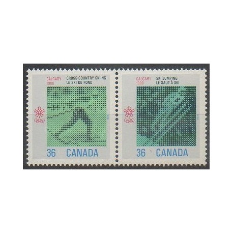 Canada - 1987 - Nb 1027/1028 - Winter Olympics