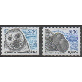 Buy this set of stamps of Saint-Pierre et Miquelon of the year 2003 (Nb 789/790).