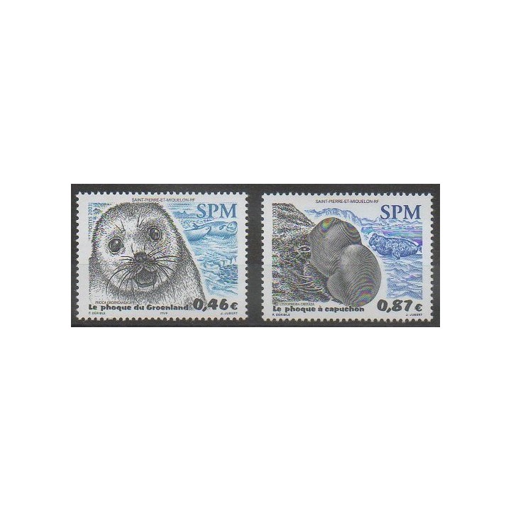 Acheter cette série de timbres de Saint-Pierre et Miquelon de l'année 2003 (No 789/790).