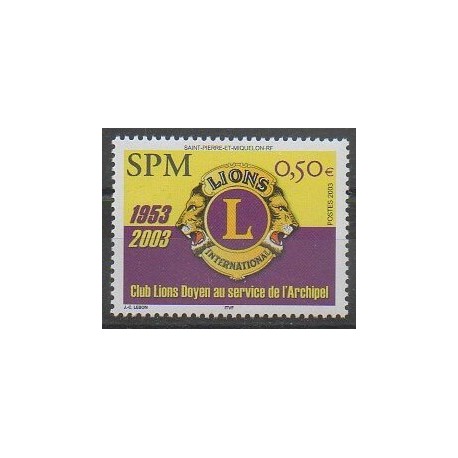 Saint-Pierre et Miquelon - 2003 - No 808 - Rotary ou Lions club