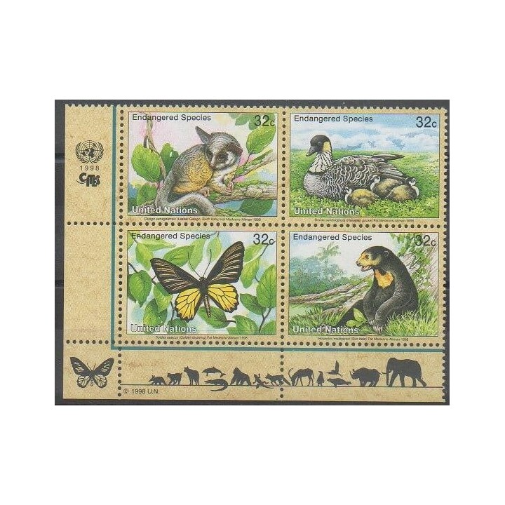 Acheter cette série de timbres des Nations Unies (bureau de New-York) de l'année 1998 (No 754/757).