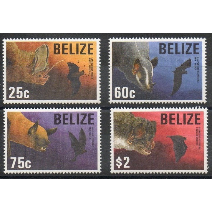 Stamps - Theme various animals - Belize - 1994- Nb 1014/1017