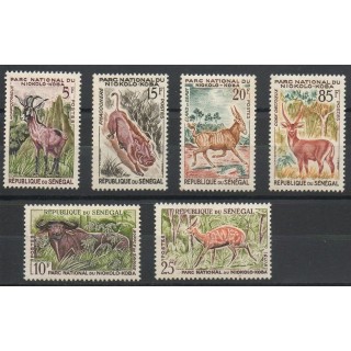 Timbres - Thème animaux divers - Sénégal - 1960- No 198/203