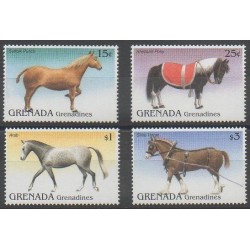 Grenadines - 1995 - Nb 1748/1751 - Horses