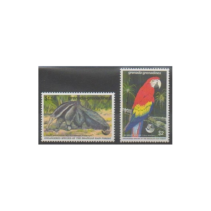 Buy this set of stamps of Grenadines of the year 1992 (Nb 1394/1395).