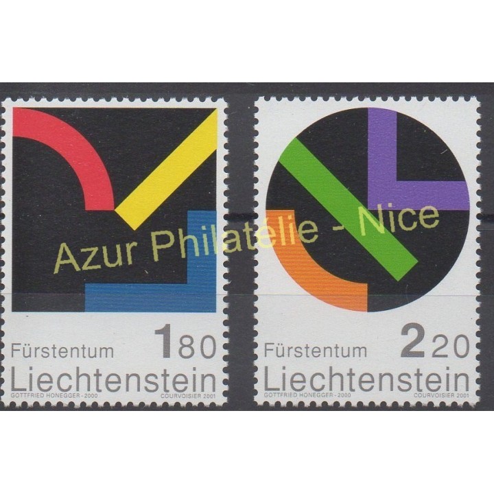 Stamps - Theme paintings - Liechtenstein - 2001 - Nb 1222/1223