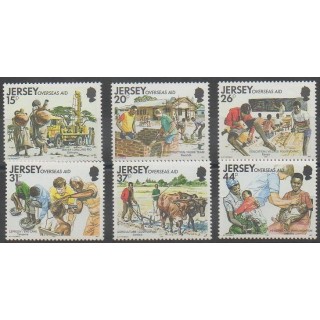 Acheter cette série de timbres de l'île de Jersey de l'année 1991 (No 547/552).