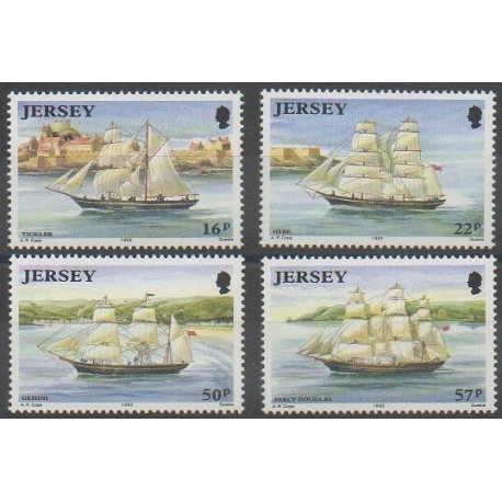 Jersey - 1992 - Nb 568/571 - Boats