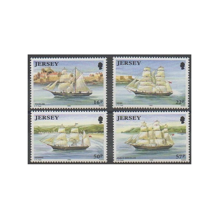 Acheter cette série de timbres de l'île de Jersey de l'année 1992 (No 568/571).