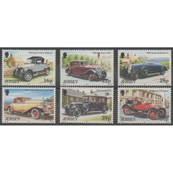 Acheter cette série de timbres de l'île de Jersey de l'année 1992 (No 579/584).