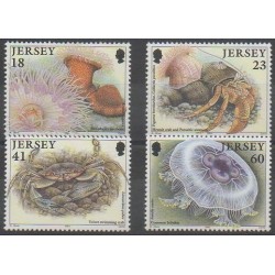 Jersey - 1994 - Nb 659/662 - Sea life