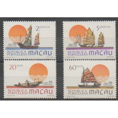 Macao - 1984 - Nb 501/504 - Boats - Philately