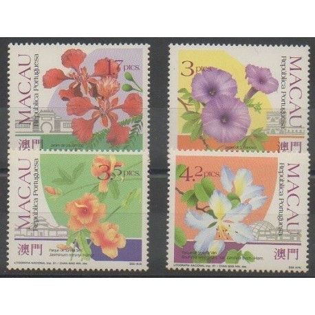 Macao - 1991 - No 644/647 - Fleurs