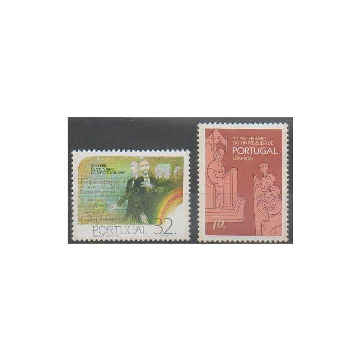 Acheter cette série de timbres du Portugal de l'année 1990 (No 1798/1799).