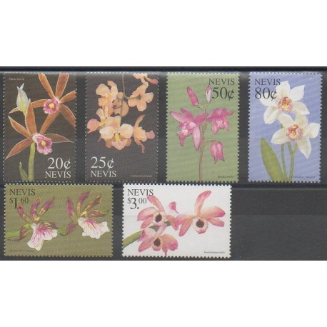 Nevis - 1999 - No 1235/1240 - Orchidées