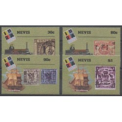 Nevis - 1999 - Nb 1263/1266 - Stamps on stamps