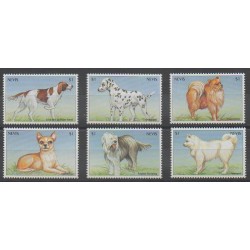 Nevis - 2000 - Nb 1380/1385 - Dogs