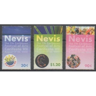 Acheter cette série de timbres de l'île de Nevis de l'année 2000 (No 1410/1412).