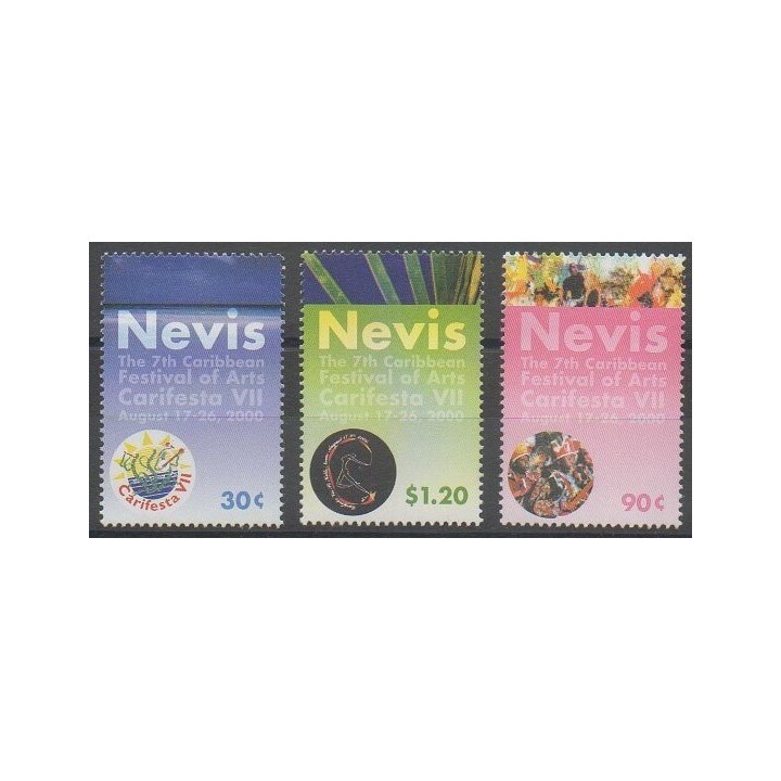 Buy this set of stamps of Nevis of the year 2000 (Nb 1410/1412).