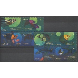 Acheter cette série de timbres de l'île de Nevis de l'année 2000 (No 1360/1367).