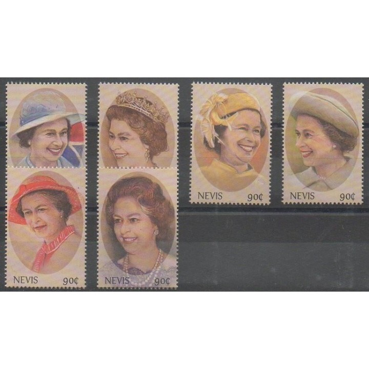 Buy this set of stamps of Nevis of the year 2001 (Nb 1522/1527).