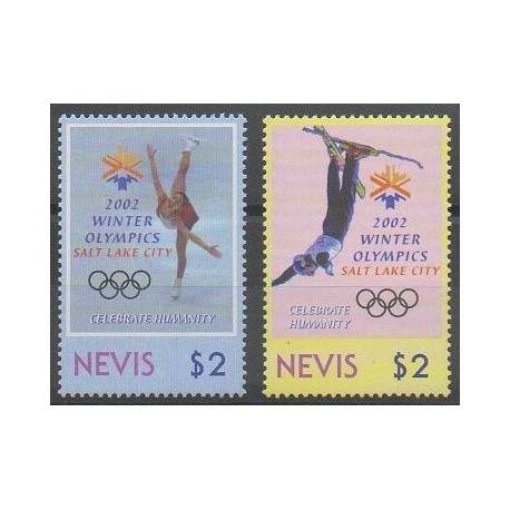 Nevis - 2002 - Nb 1592/1593 - Winter Olympics