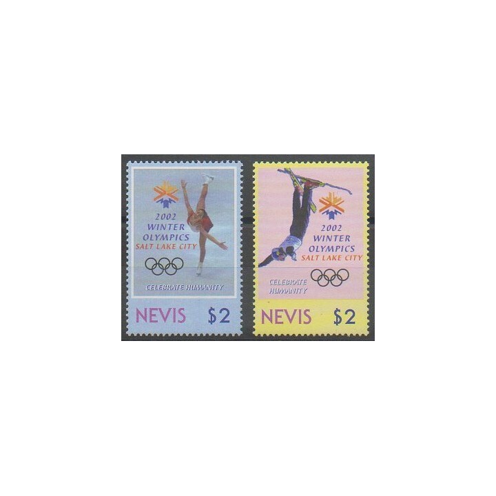 Buy this set of stamps of Nevis of the year 2002 (Nb 1592/1593).