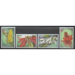 Nevis - 2001 - No 1540/1543 - Noël - Fleurs