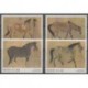 Nevis - 2002 - Nb 1572/1575 - Horses - Horoscope - Paintings