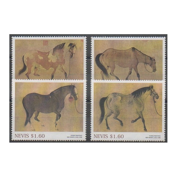 Acheter cette série de timbres de l'île de Nevis de l'année 2002 (No 1572/1575).