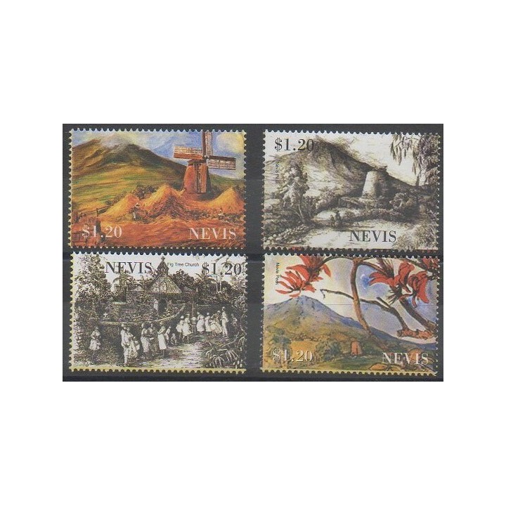Acheter cette série de timbres de l'île de Nevis de l'année 2002 (No 1615/1618).