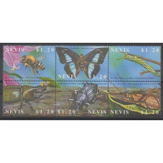 Acheter cette série de timbres de l'île de Nevis de l'année 2002 (No 1580/1585).