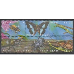 Nevis - 2002 - No 1580/1585 - Insectes