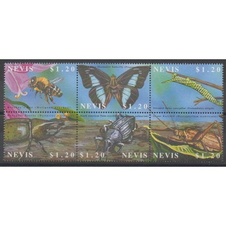 Nevis - 2002 - No 1580/1585 - Insectes