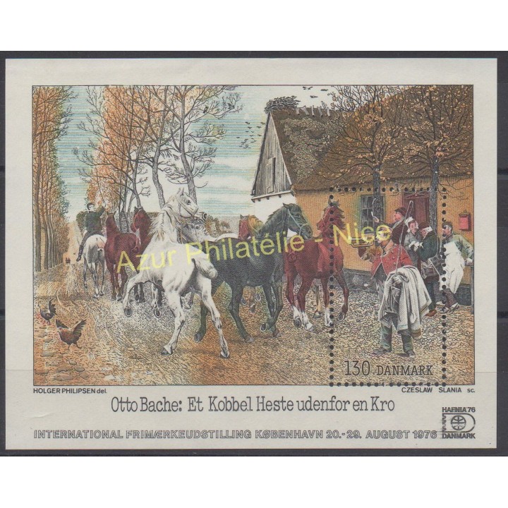 Timbres - Thème tableaux - Danemark - 1985 - No BF 4