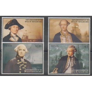 Acheter cette série de timbres de l'île de Nevis de l'année 2005 (No 1842/1845).