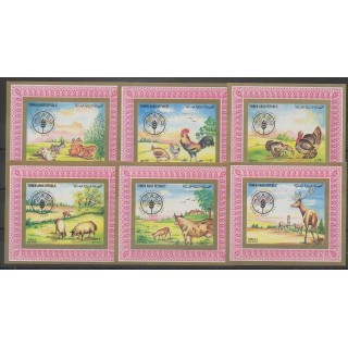 Buy these stamps of the Yemen Arab Republic of the year 1982 (Nb BI des PA190/PA195).