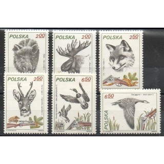 Stamps - Theme various animals - Poland - 1981- Nb 2562/2567