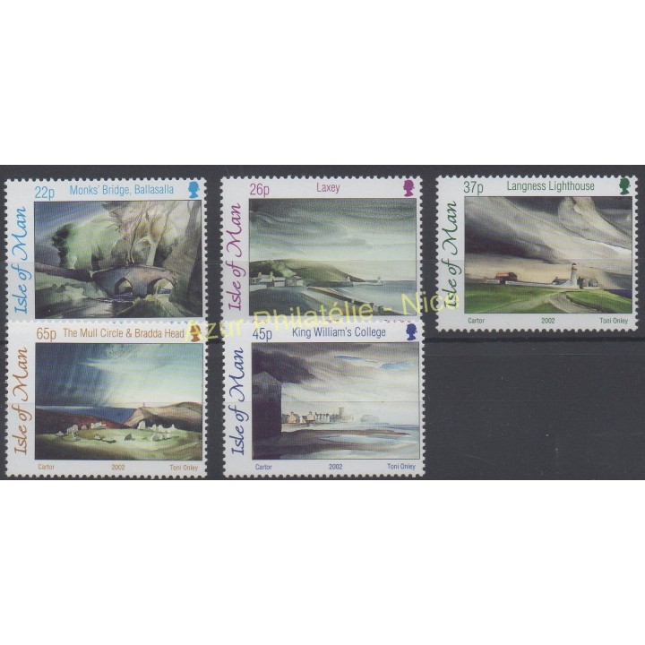 Timbres - Thème tableaux - Man (Ile de) - 2002 - No 1006/1010