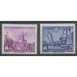 East Germany (GDR) - 1956 - Nb 239/240 - Exhibition