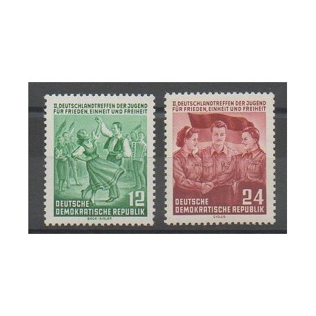 Allemagne orientale (RDA) - 1954 - No 166/167