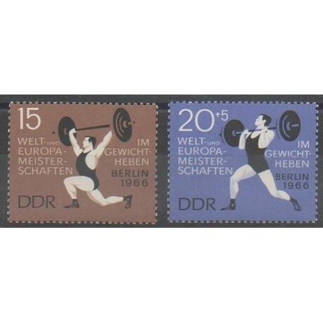 Allemagne orientale (RDA) - 1966 - No 905/906 - Sports divers
