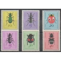 Allemagne orientale (RDA) - 1968 - No 1107/1112 - Insectes
