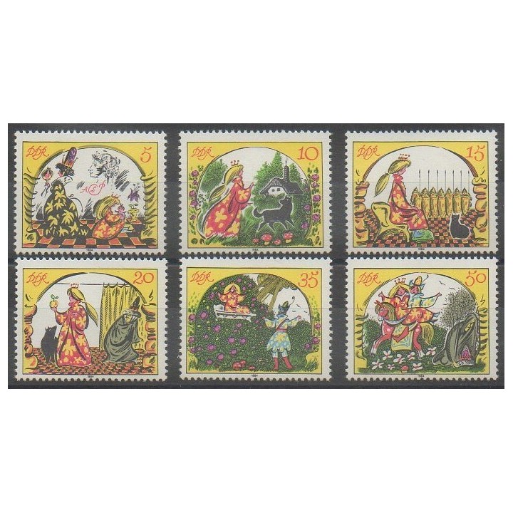 Buy this set of stamps of East Germany (GDR) of the year 1984 (Nb 2543/2548).